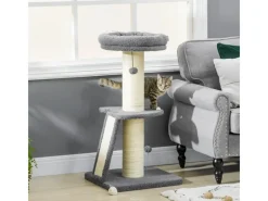 Clearance PawHut Kratzbaum 92H cm mit Kratzbrett und Spielball