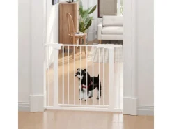 PawHut Türschutzgitter Verstellbar Auto-Close