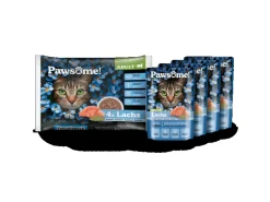 Pawsome Katzen-Nassfutter Adult Lachs 85 g 4er Flowpack