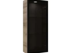 Outlet Pelipal Vitrinen-Wandschrank Quantum 05 Riviera Eiche quer NB 30 cm