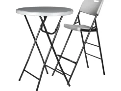 Sale Perel Barhocker mit Rückenlehne Kunststoff klappbar