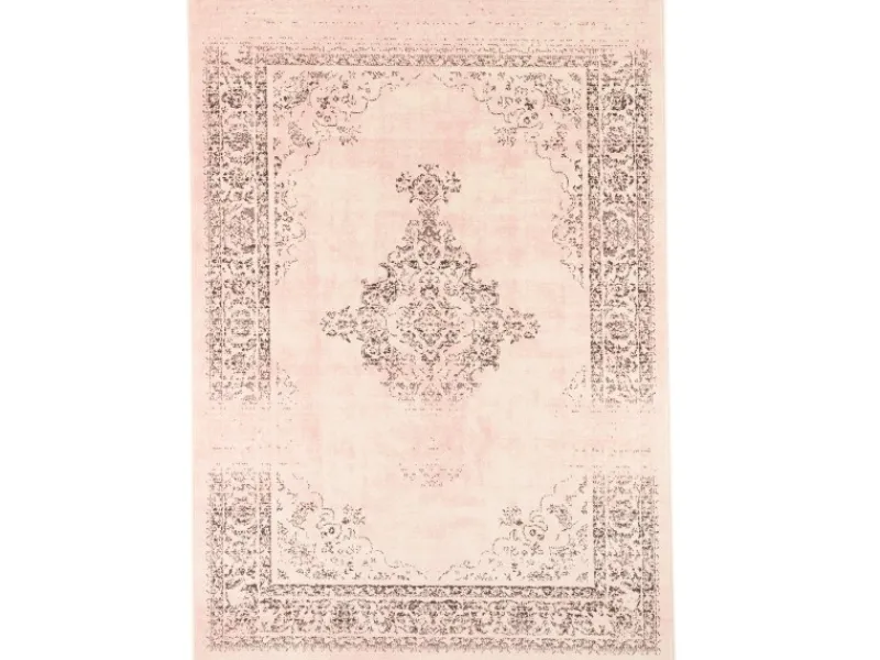 Best Pergamon Designer Teppich Passion Vintage Bordüre Rosa Beige 140x200cm