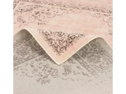 Best Pergamon Designer Teppich Passion Vintage Bordüre Rosa Beige 140x200cm