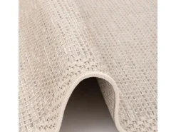 Pergamon In & Outdoor Teppich Flachgewebe Ottawa Bordüre Beige 140x200cm