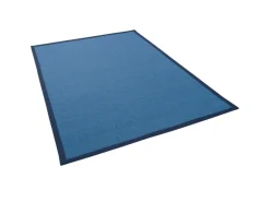 Hot Pergamon Sisalteppich Natura Klassisch mit Bordüre Blau 150x150cm