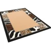 Hot Pergamon Trendline Teppich Afrika Bordüre Beige Beige 160x225cm