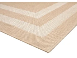 New Peyer Syntex Teppich Terrace Bordüre Pflegeleicht Farbe 120 x 170 cm Beige
