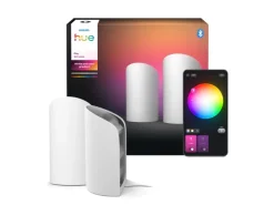 Best Philips Hue LED-Wallwasher Play CCT 15,7 cm x 9,1 cm Doppelpack Weiß