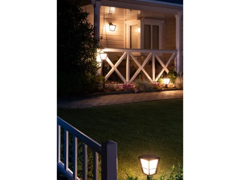 New Philips Hue White & Color Amb. Econic LED-Laternenleuchte stehend