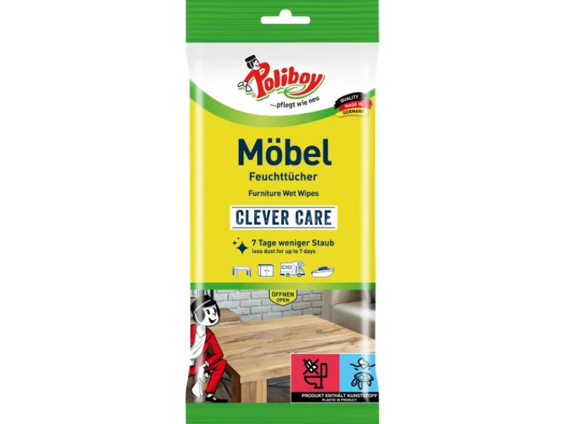 Poliboy Möbel Feuchttücher 24 Stück