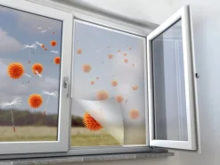 New Pollenschutznetz Fenster Anthrazit 110 x 130 cm