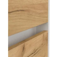 Discount Posseik Sideboard Industrial E 4 Schubladen 120 cm Front Weiß Eiche