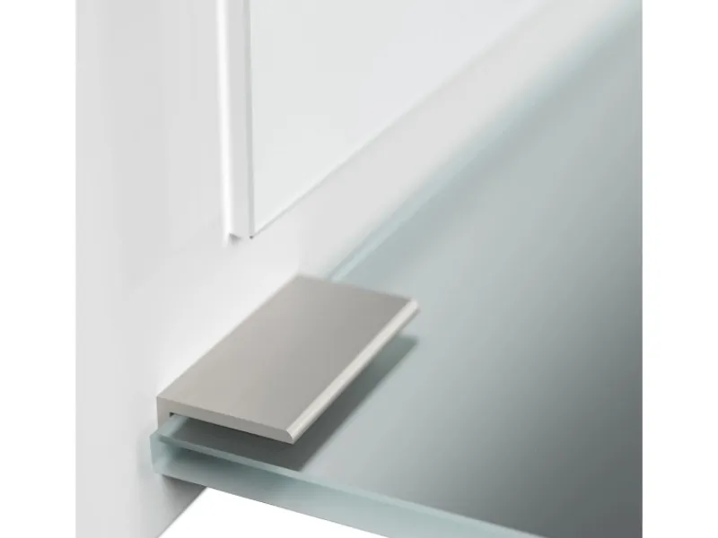 Posseik Spiegel Elite Glasablage farbig eingerahmt 104 cm x 60 cm Hochglanz