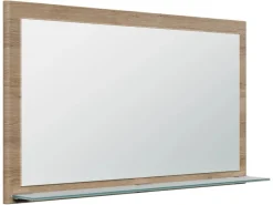 Posseik Spiegel Elite Glasablage farbig eingerahmt 104 cm x 60 cm