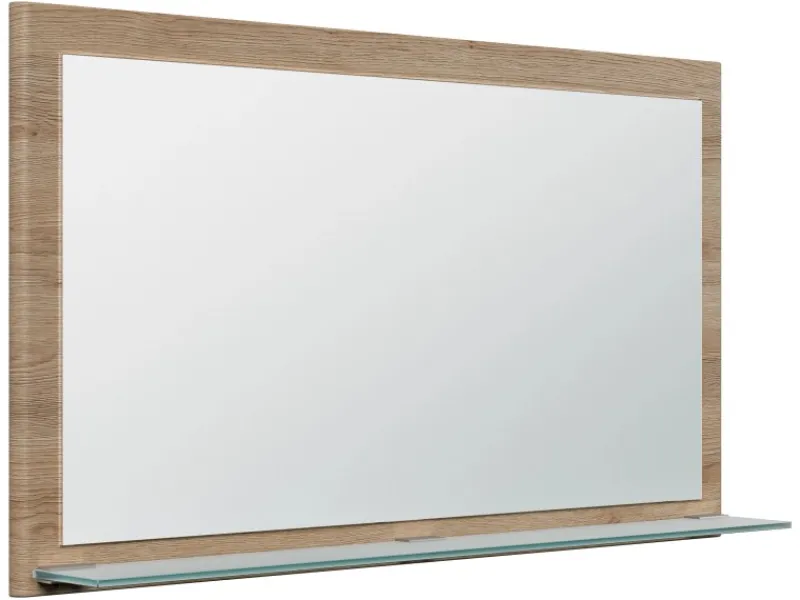 Posseik Spiegel Elite Glasablage farbig eingerahmt 104 cm x 60 cm