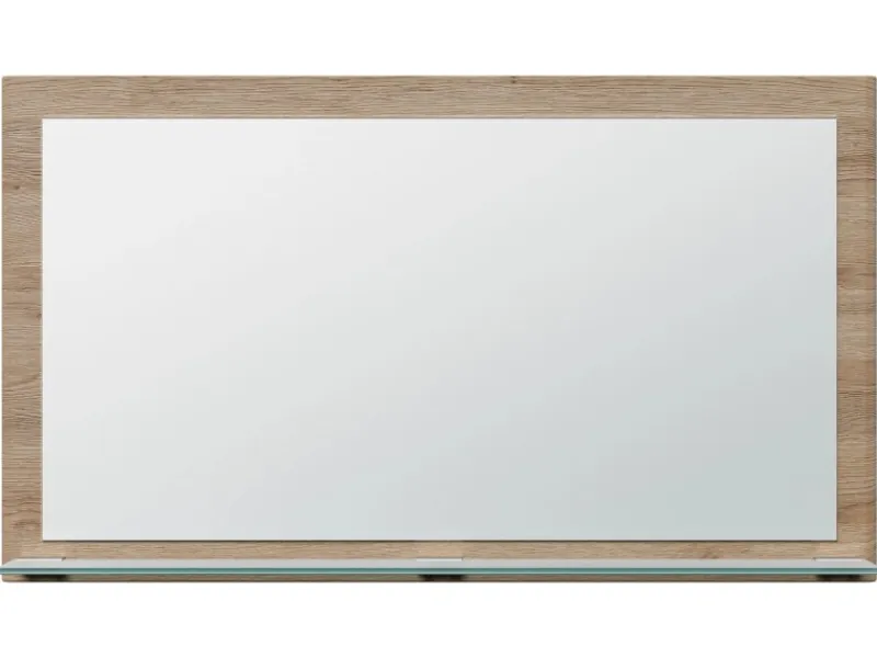 Posseik Spiegel Elite Glasablage farbig eingerahmt 104 cm x 60 cm