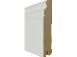 Praktikus Sockelleiste White & Black Stil Weiß 240 cm x 12 cm x 1,8 cm