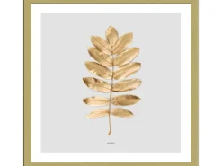 New Pro Art Bild Framed Art Golden Leaf II 30 cm x 30 cm