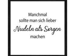 Online Pro Art Bild Framed Art Lieber Nudeln 30 cm x 30 cm