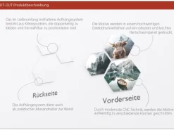 Pro Art Bildkacheln Cut-Out Forest Lake Atmosphere 3 Stk. 50 cm x 50 cm