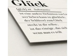 Discount Pro Art Dekopanel Glück auf Holz 30 cm x 30 cm