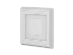 PROFHOME 159820 3D Wandpaneel Wandvertäfelung Deckenplatte 0,25 m2 50 cm x 4,2 cm x 50 cm Weiß