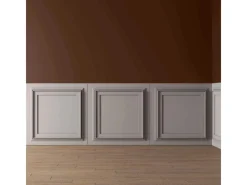 Sale PROFHOME 159818 3D Wandpaneel Wandvertäfelung Deckenplatte 0,25 m2 50 cm x 2 cm x 50 cm Weiß