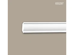 Clearance PROFHOME 650297 Eckleiste Stuckleiste Deckenleiste Zierleiste Stoßfest 2 m 200 cm x 2,0 cm x 2,0 cm Weiß