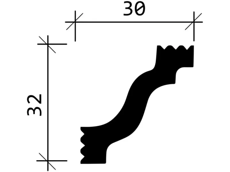 Online PROFHOME 650130 Eckleisten 1 Karton Set mit 10 Zierleisten 20 m Weiß