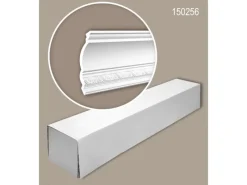 PROFHOME 150256 Eckleisten 1 Karton Set mit 6 Zierleisten 12 m Weiß