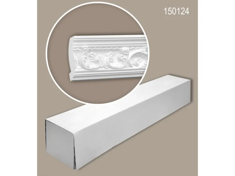 Clearance PROFHOME 150124 Eckleisten 1 Karton Set mit 10 Zierleisten 20 m Weiß