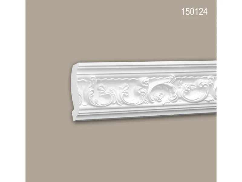 Clearance PROFHOME 150124 Eckleisten 1 Karton Set mit 10 Zierleisten 20 m Weiß