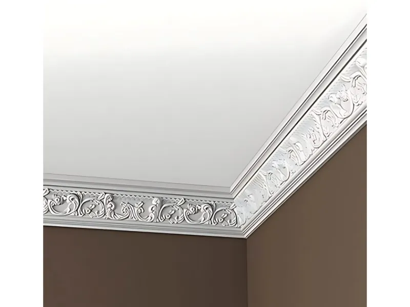 Clearance PROFHOME 150124 Eckleisten 1 Karton Set mit 10 Zierleisten 20 m Weiß