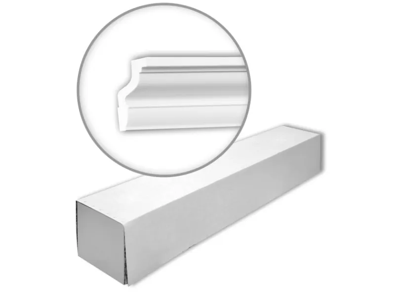 Sale PROFHOME 150171 Eckleisten 1 Karton Set mit 36 Zierleisten 72 m Weiß