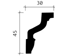 Sale PROFHOME 150171 Eckleisten 1 Karton Set mit 36 Zierleisten 72 m Weiß