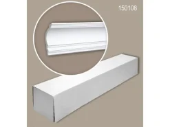 PROFHOME 150108 Eckleisten 1 Karton Set mit 10 Zierleisten 20 m Weiß