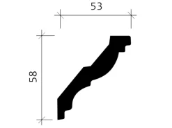 PROFHOME 150288 Eckleisten 1 Karton Set mit 15 Zierleisten 30 m Weiß