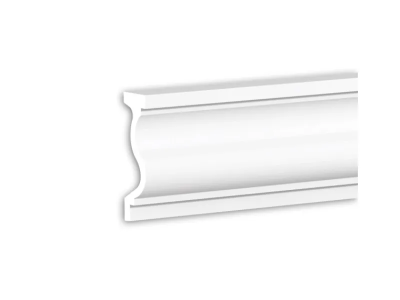 Outlet PROFHOME 484006 Gewände Fassadenprofil Stuckleiste Fassaden Element 2 m 200 cm x 6 cm x 20,2 cm Weiß