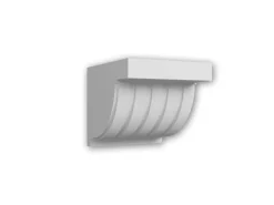 Best PROFHOME 119801 Konsole Zierelement Wandboard, 12,7 cm x 12 cm x 10 cm Weiß