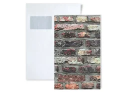 New PROFHOME 1 MUSTERSTÜCK S-362811-GU DIN A4 MUSTER der Steinoptik Tapete Braun