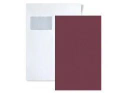 New PROFHOME 1 MUSTERSTÜCK S-377496-GU DIN A4 MUSTER der Uni Tapete Rot