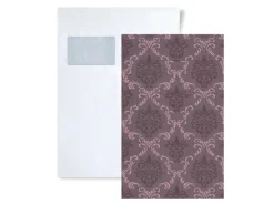 Clearance PROFHOME 1 MUSTERSTÜCK S-956295-GU DIN A4 MUSTER der Barock Tapete Beere