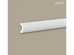 PROFHOME 651815 Wandleiste Friesleiste Zierleiste Stuckleiste 2 m 200 cm x 2 cm x 4 cm Weiß