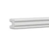 PROFHOME 651816 Wandleiste Friesleiste Zierleiste Stuckleiste 2 m 200 cm x 3 cm x 4 cm Weiß
