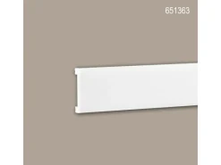 Online PROFHOME 651363 Wandleiste Stuckleiste Zierleiste Friesleiste Stoßfest 2 m 200 cm x 1,3 cm x 7,0 cm Weiß