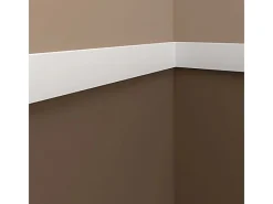 Online PROFHOME 651363 Wandleiste Stuckleiste Zierleiste Friesleiste Stoßfest 2 m 200 cm x 1,3 cm x 7,0 cm Weiß