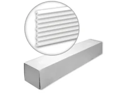 Sale PROFHOME 659803-Box 3D Wandpaneele 1 Karton Set mit 3 Paneelen 6 m Weiß