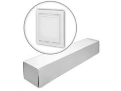 PROFHOME 159818-Box 3D Wandpaneele 1 Karton Set mit 6 Paneelen 1,5 m2 Weiß