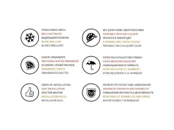 PROFHOME 159818-Box 3D Wandpaneele 1 Karton Set mit 6 Paneelen 1,5 m2 Weiß