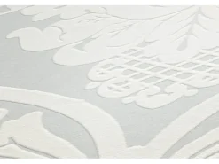 Outlet PROFHOME 554338-GU Barock Tapete Ornament Schimmernd Weiß Perl-Weiß 0,53 m x 10,05 m 5,33 m2 Weiß